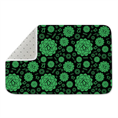 Anahata Chakra Pattern Print Indoor Door Mat