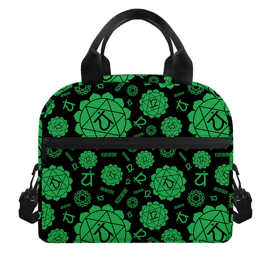 Anahata Chakra Pattern Print Insulated Lunch Bag
