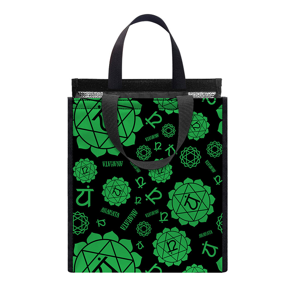 Anahata Chakra Pattern Print Insulated Lunch Tote