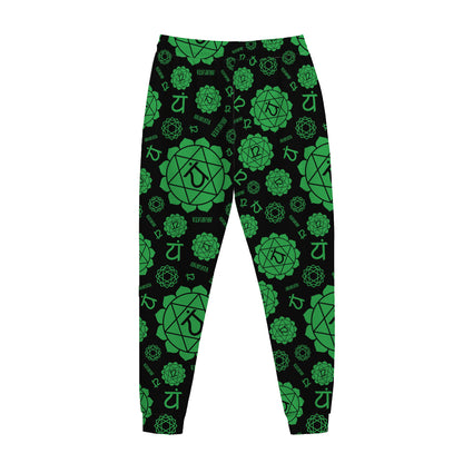Anahata Chakra Pattern Print Jogger Pants
