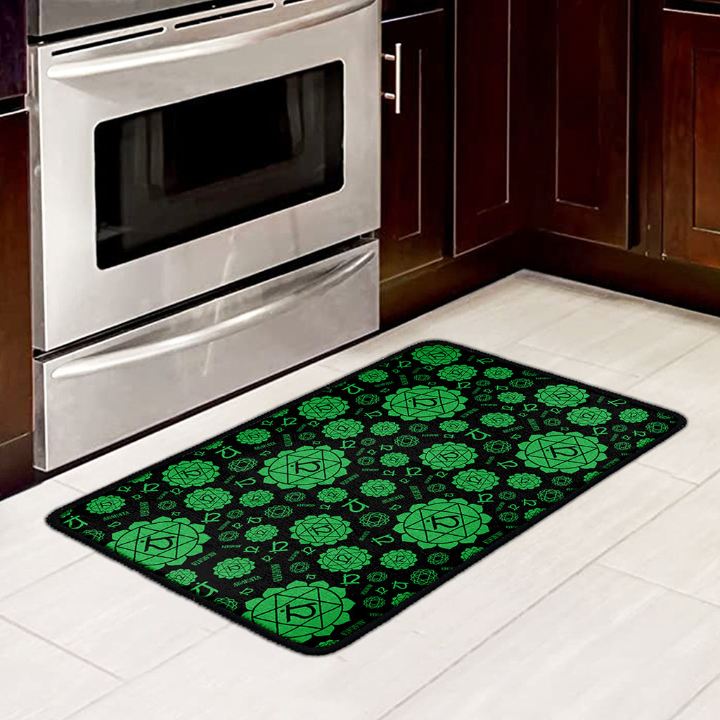 Anahata Chakra Pattern Print Kitchen Mat