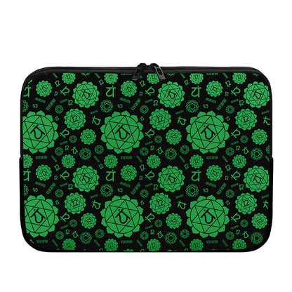 Anahata Chakra Pattern Print Laptop Sleeve