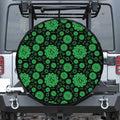 Anahata Chakra Pattern Print Leather Spare Tire Cover
