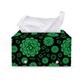 Anahata Chakra Pattern Print Leather Tissue Box Cover
