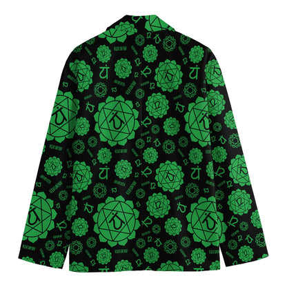 Anahata Chakra Pattern Print Men's Blazer