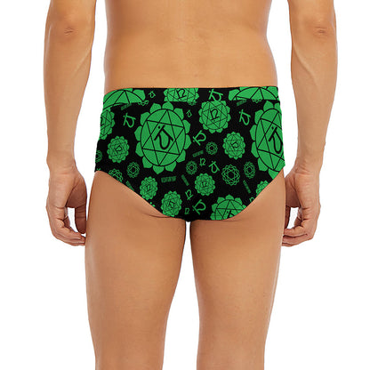 Anahata Chakra Pattern Print Men's Briefs