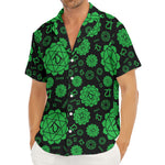 Anahata Chakra Pattern Print Men's Deep V-Neck Shirt