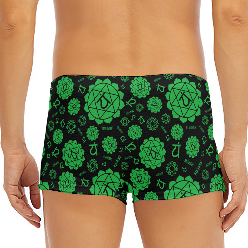 Anahata Chakra Pattern Print Men's Short Boxer Briefs