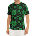 Anahata Chakra Pattern Print Men's Short Sleeve Rash Guard