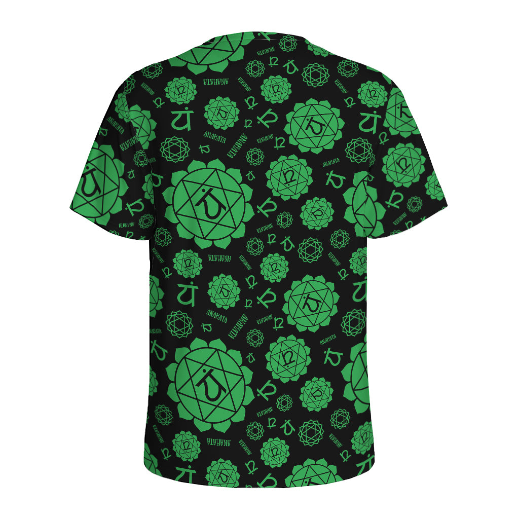 Anahata Chakra Pattern Print Men's Sports T-Shirt