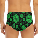 Anahata Chakra Pattern Print Men's Triangle Swim Briefs