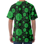 Anahata Chakra Pattern Print Men's Velvet T-Shirt