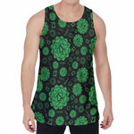 Anahata Chakra Pattern Print Men's Velvet Tank Top
