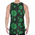 Anahata Chakra Pattern Print Men's Velvet Tank Top