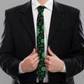 Anahata Chakra Pattern Print Necktie