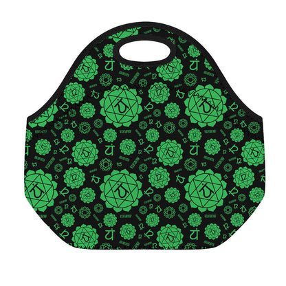 Anahata Chakra Pattern Print Neoprene Lunch Bag