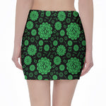 Anahata Chakra Pattern Print Pencil Mini Skirt