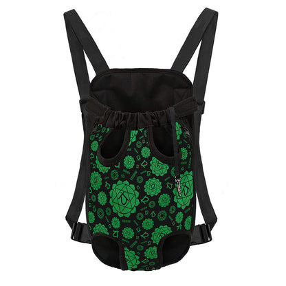 Anahata Chakra Pattern Print Pet Carrier Backpack