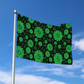 Anahata Chakra Pattern Print Polyester Flag