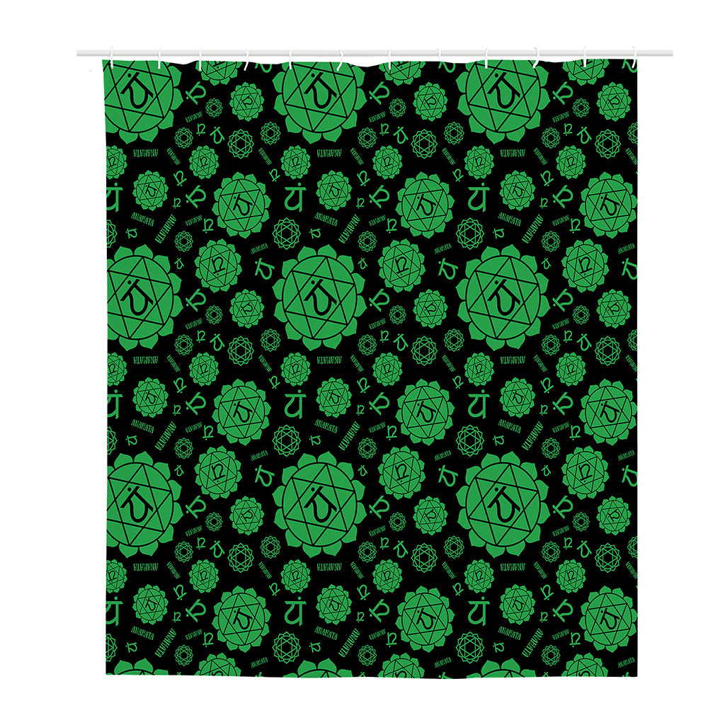 Anahata Chakra Pattern Print Polyester Shower Curtain
