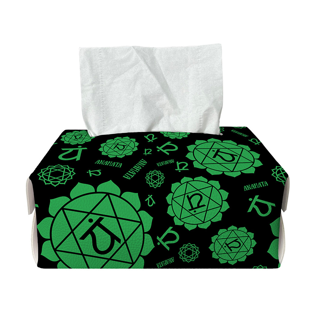 Anahata Chakra Pattern Print Rectangle Tissue Box Cover