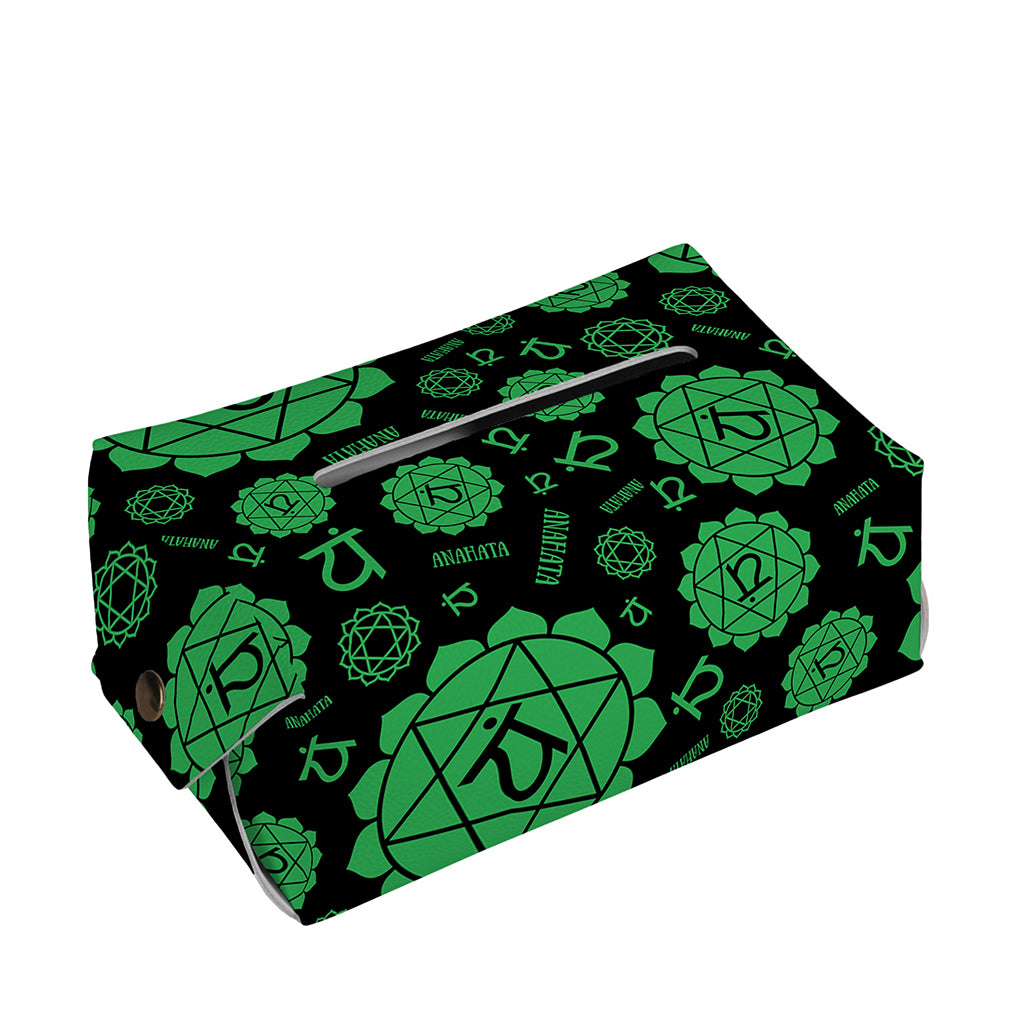 Anahata Chakra Pattern Print Rectangle Tissue Box Cover