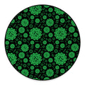 Anahata Chakra Pattern Print Round Floor Mat