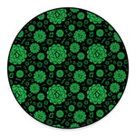 Anahata Chakra Pattern Print Round Floor Mat