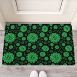 Anahata Chakra Pattern Print Rubber Doormat