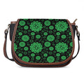 Anahata Chakra Pattern Print Saddle Bag