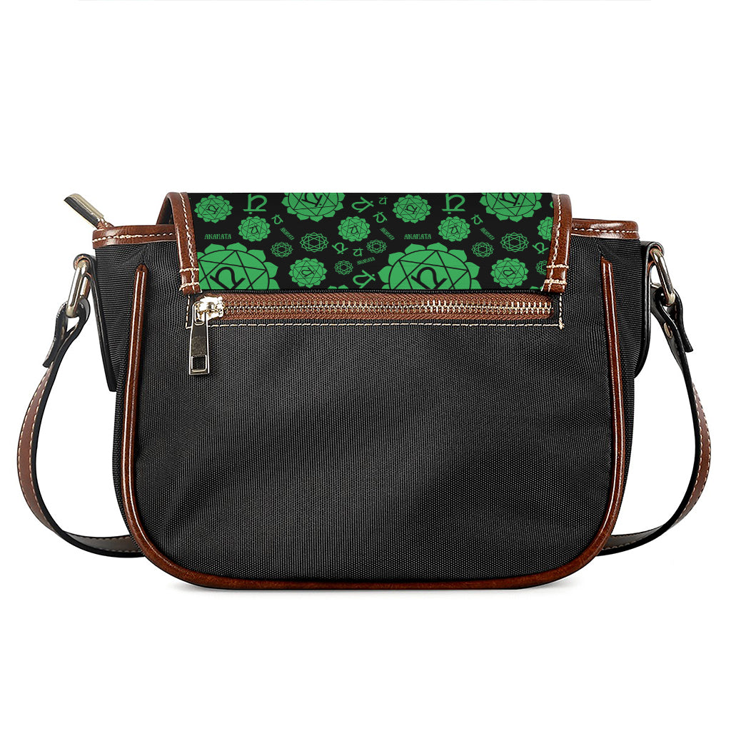 Anahata Chakra Pattern Print Saddle Bag