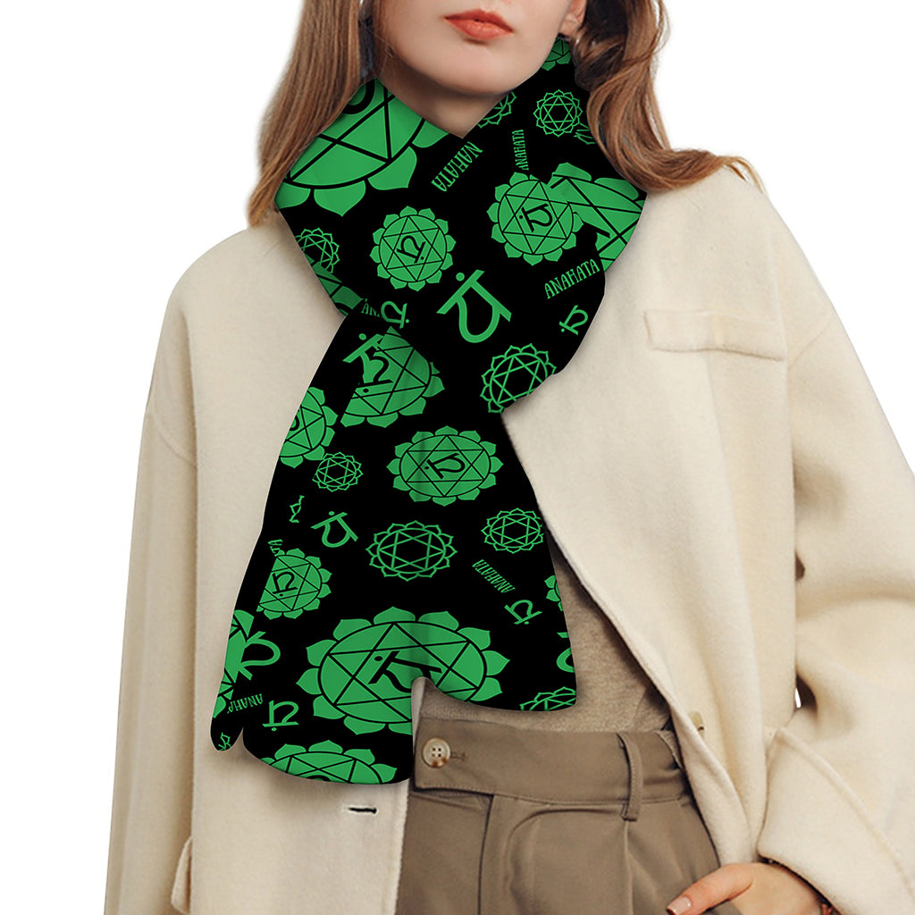Anahata Chakra Pattern Print Scarf