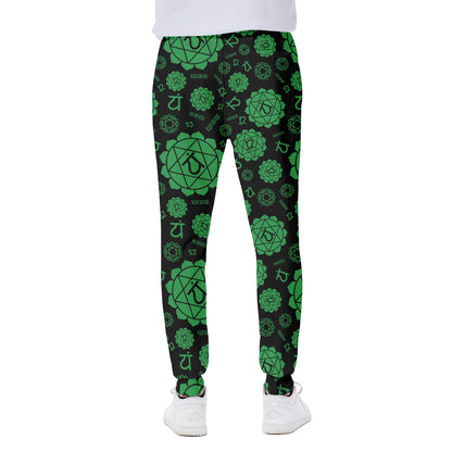 Anahata Chakra Pattern Print Scuba Joggers