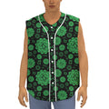 Anahata Chakra Pattern Print Sleeveless Baseball Jersey