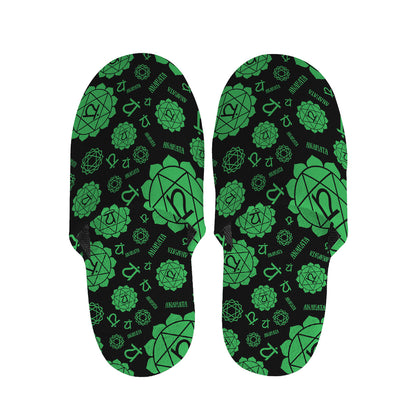Anahata Chakra Pattern Print Slippers