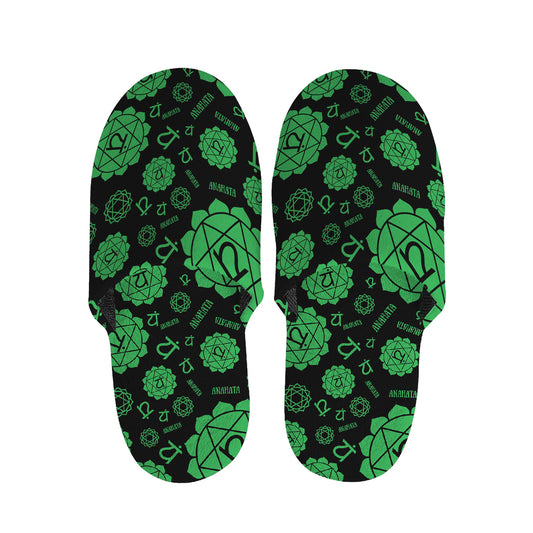 Anahata Chakra Pattern Print Slippers