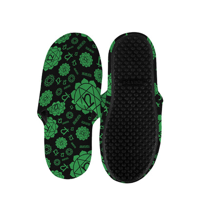Anahata Chakra Pattern Print Slippers