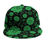 Anahata Chakra Pattern Print Snapback Cap