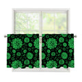 Anahata Chakra Pattern Print Tier Curtains