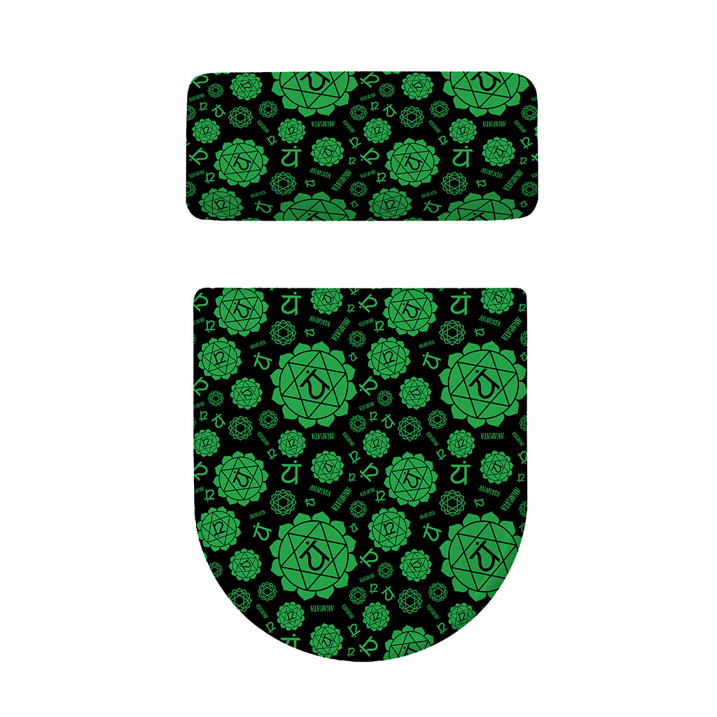 Anahata Chakra Pattern Print Toilet Lid And Tank Cover Set