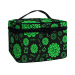 Anahata Chakra Pattern Print Travel Makeup Bag