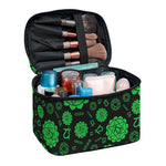 Anahata Chakra Pattern Print Travel Makeup Bag