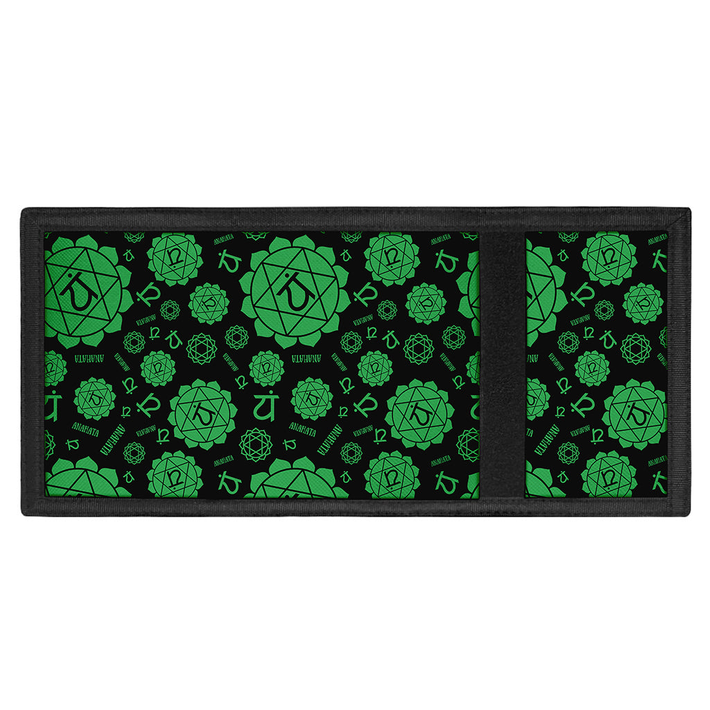 Anahata Chakra Pattern Print Trifold Wallet