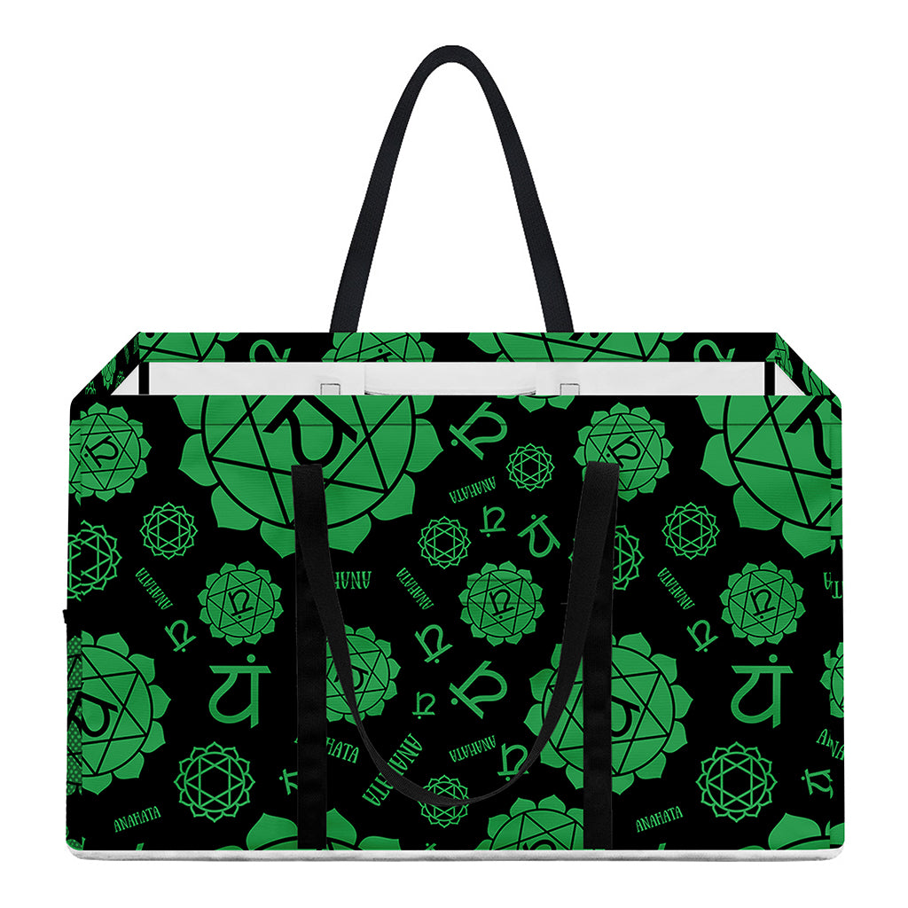 Anahata Chakra Pattern Print Utility Tote Bag