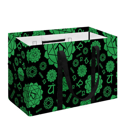 Anahata Chakra Pattern Print Utility Tote Bag