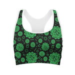 Anahata Chakra Pattern Print Women's Sports Bra