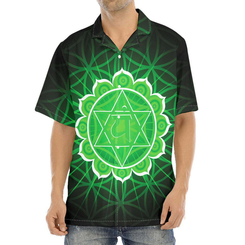 Anahata Chakra Spiritual Print Aloha Shirt