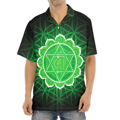 Anahata Chakra Spiritual Print Aloha Shirt