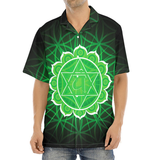 Anahata Chakra Spiritual Print Aloha Shirt