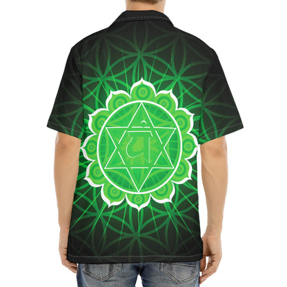Anahata Chakra Spiritual Print Aloha Shirt